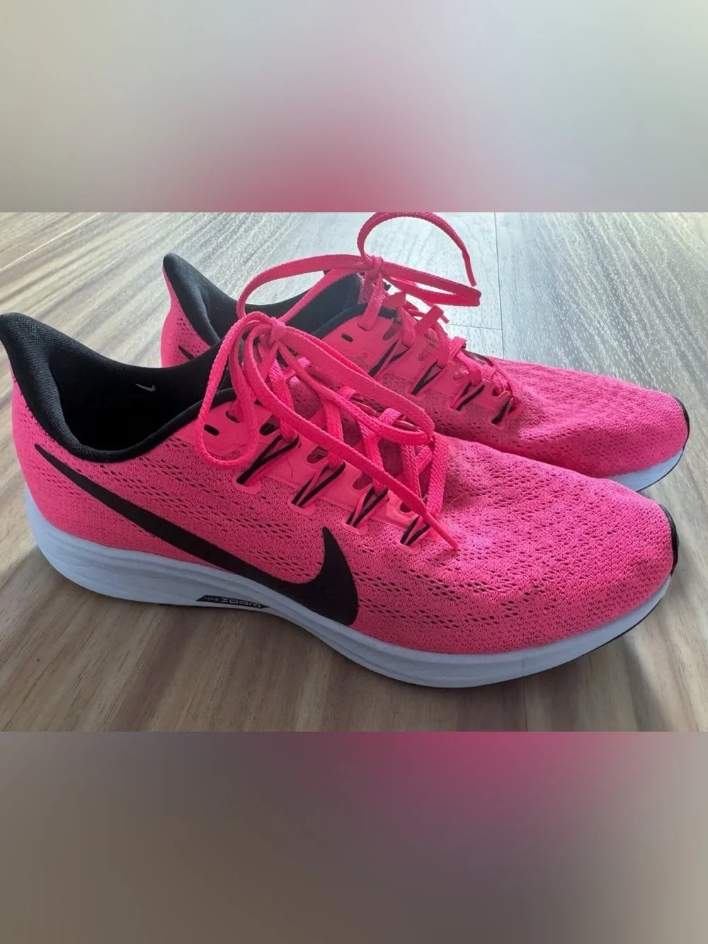 Nike Air Zoom Pegasus 36 Hyper Pink Running Shoes Women's Sz 8 AQ2210-600